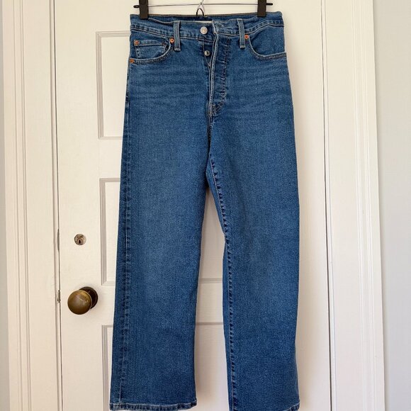 Levi's® Ribcage Straight Ankle Jeans I SUMMER SLIDE, Size 27 x 27 - Picture 2 of 5